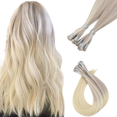 vivien real human remy hair weft hand tied