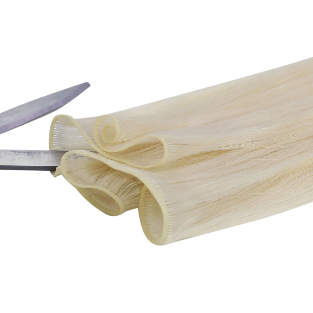 Thick and full genius weft bundles for maximum density